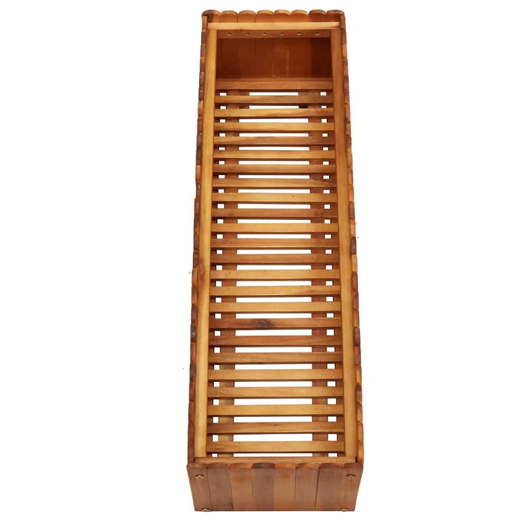 Strat înălțat de grădină, 100x30x25 cm, lemn masiv de acacia GartenMobel Dekor