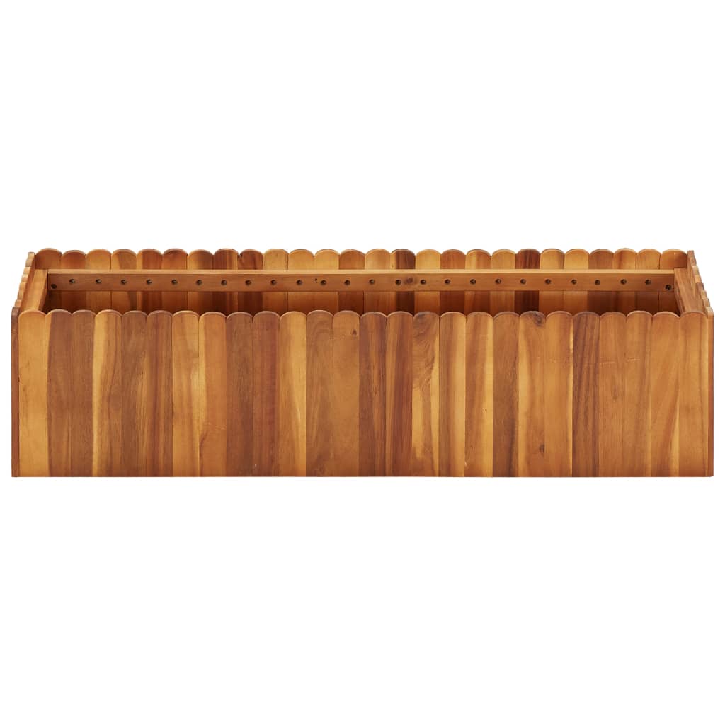 Strat înălțat de grădină, 100x30x25 cm, lemn masiv de acacia GartenMobel Dekor