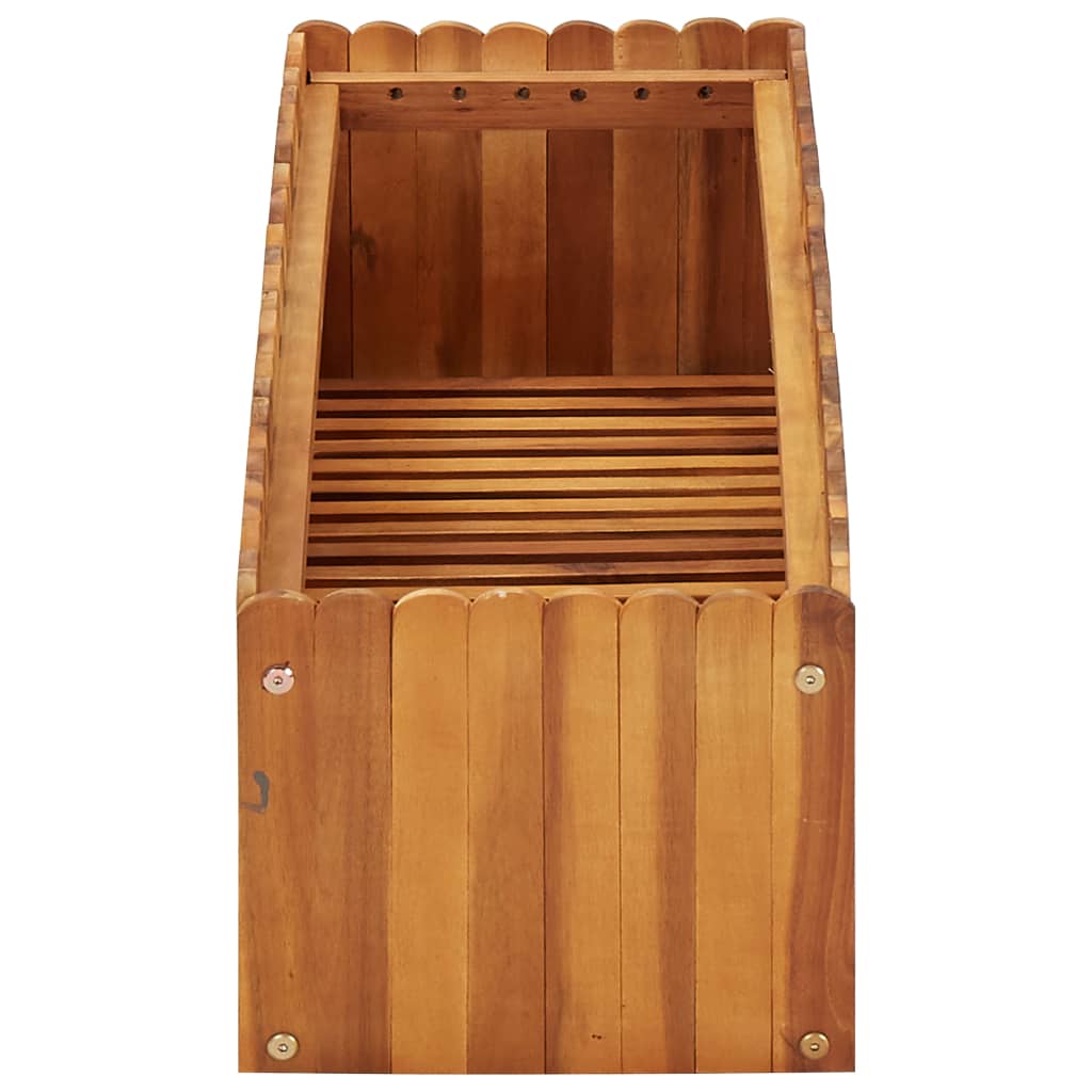 Strat înălțat de grădină, 100x30x25 cm, lemn masiv de acacia GartenMobel Dekor