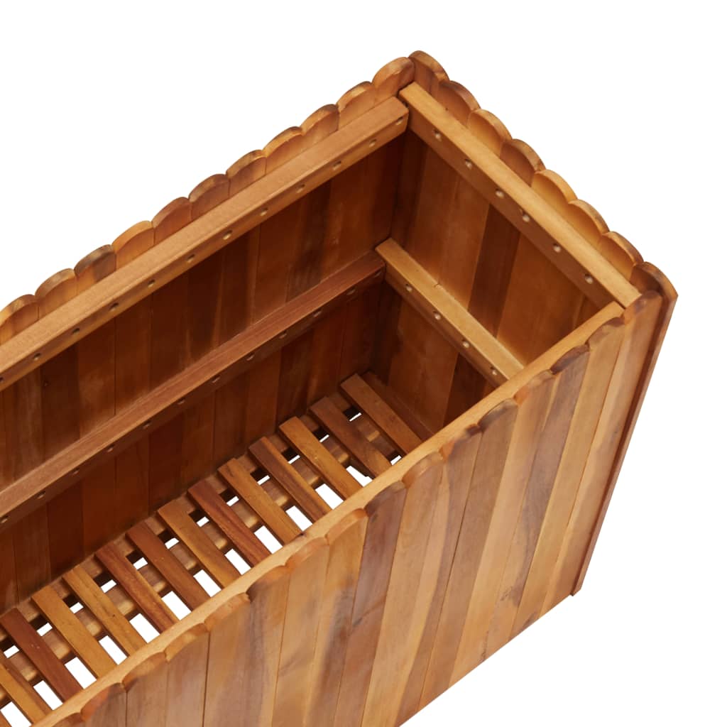 Strat înălțat de grădină, 100x30x50 cm, lemn masiv de acacia GartenMobel Dekor