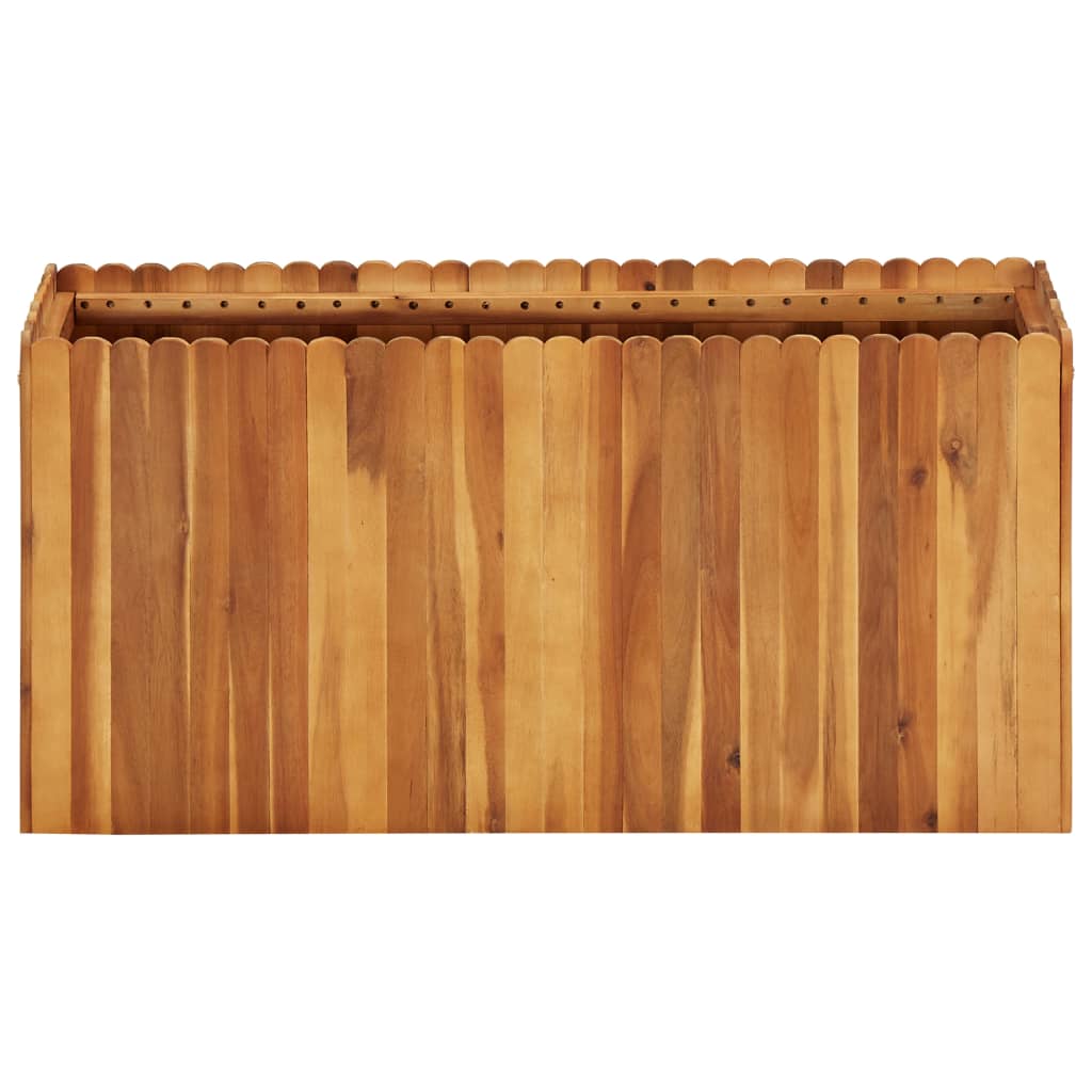 Strat înălțat de grădină, 100x30x50 cm, lemn masiv de acacia GartenMobel Dekor
