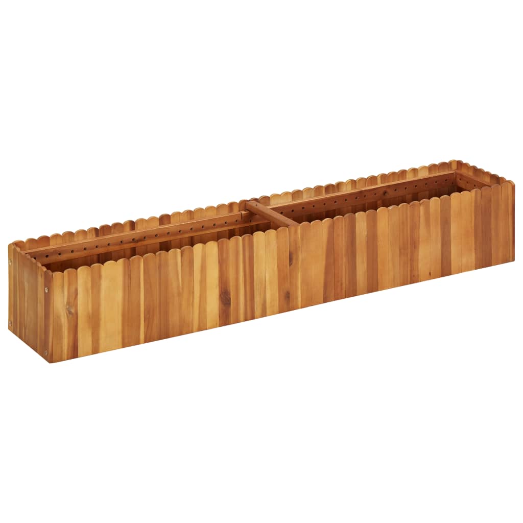 Strat înălțat de grădină, 150x30x25 cm, lemn masiv de acacia GartenMobel Dekor