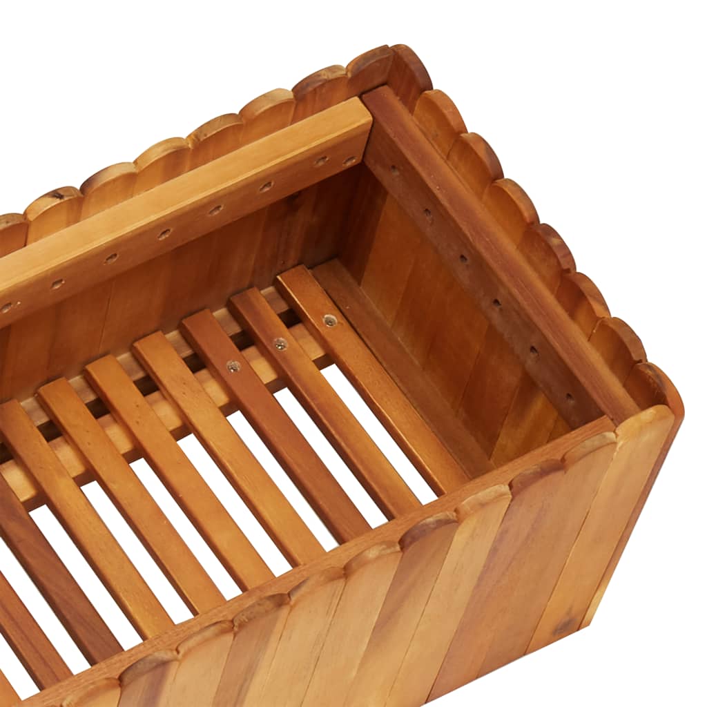 Strat înălțat de grădină, 150x30x25 cm, lemn masiv de acacia GartenMobel Dekor