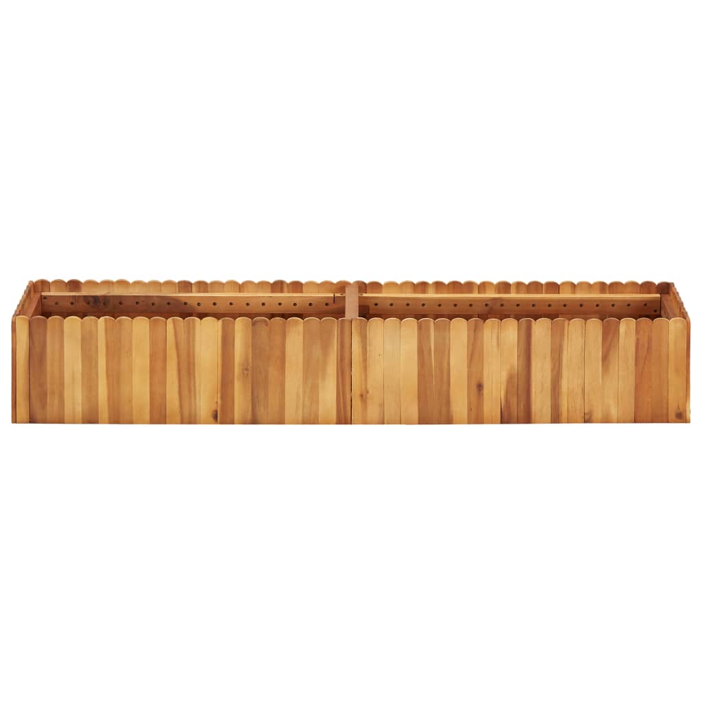 Strat înălțat de grădină, 150x30x25 cm, lemn masiv de acacia GartenMobel Dekor