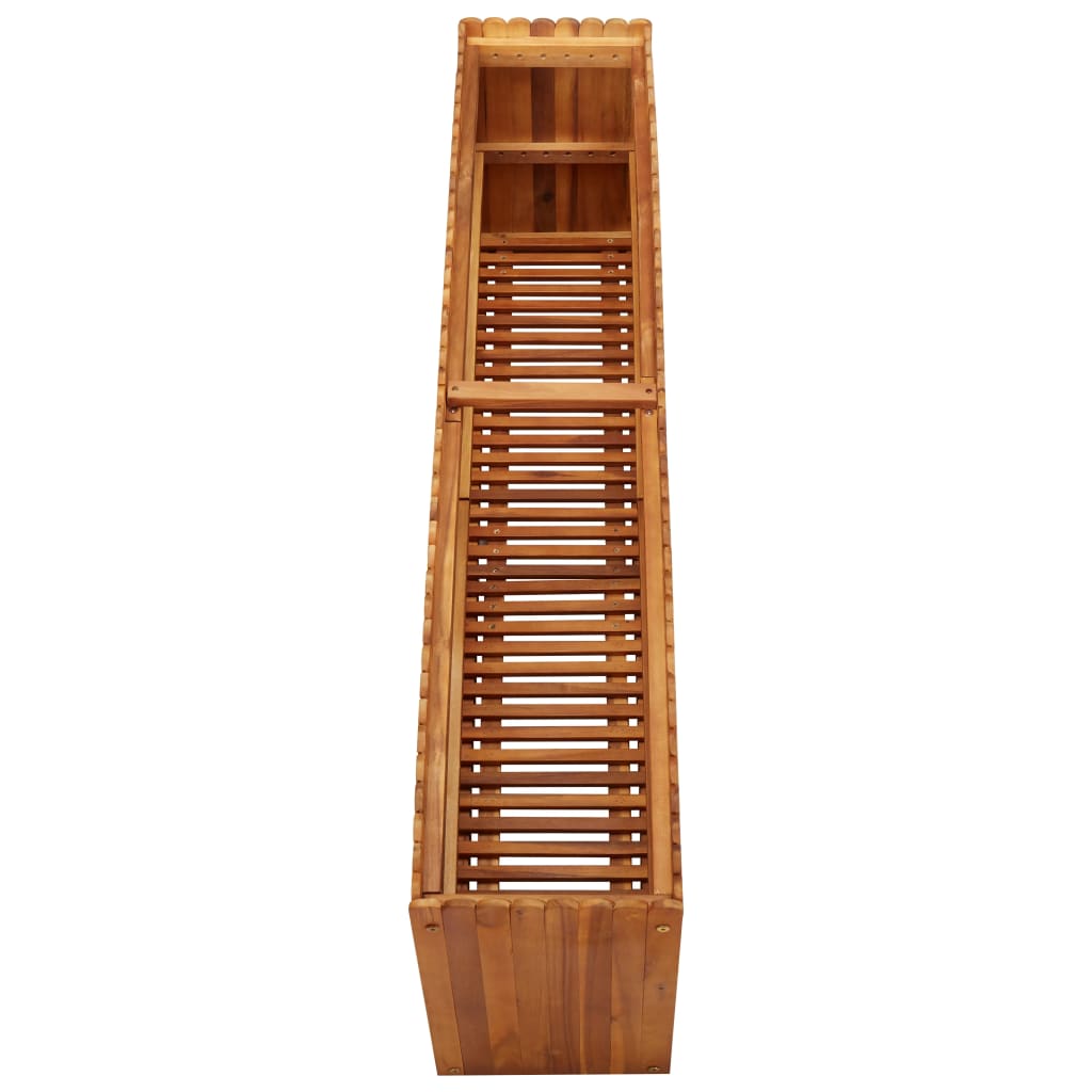 Strat înălțat de grădină, 150x30x50 cm, lemn masiv de acacia GartenMobel Dekor