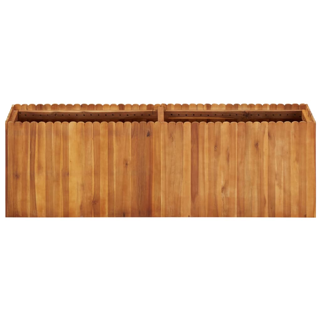 Strat înălțat de grădină, 150x30x50 cm, lemn masiv de acacia GartenMobel Dekor