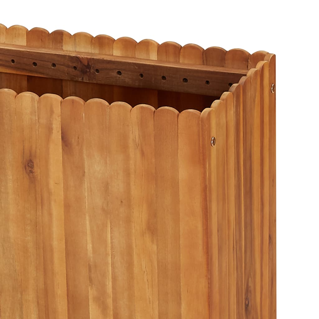 Strat înălțat de grădină, 150x30x50 cm, lemn masiv de acacia GartenMobel Dekor