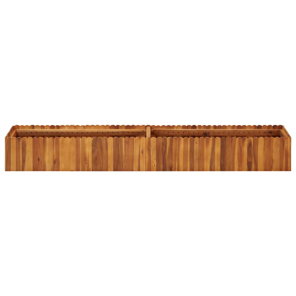 Strat înălțat de grădină, 200x30x25 cm, lemn masiv de acacia GartenMobel Dekor