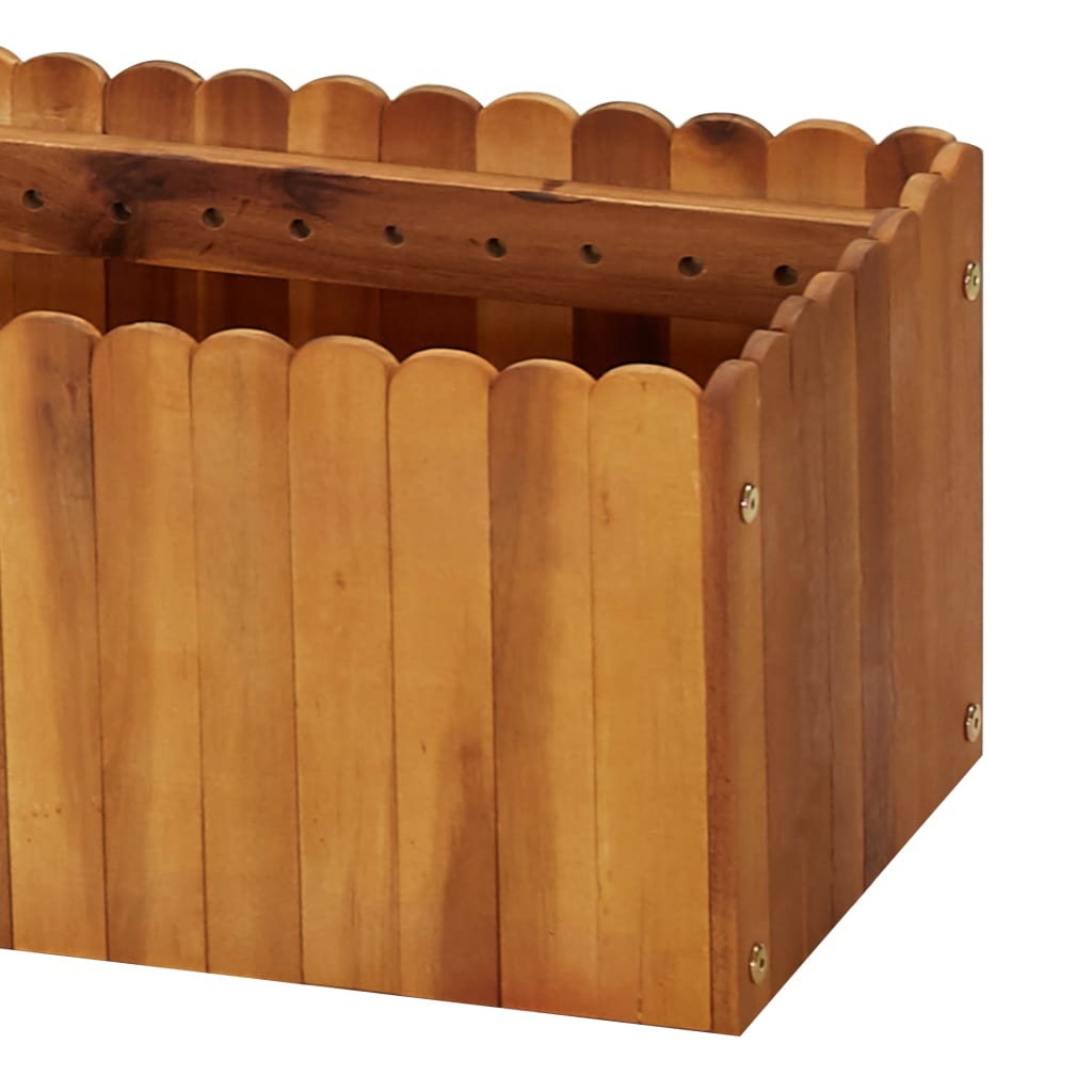 Strat înălțat de grădină, 200x30x25 cm, lemn masiv de acacia GartenMobel Dekor