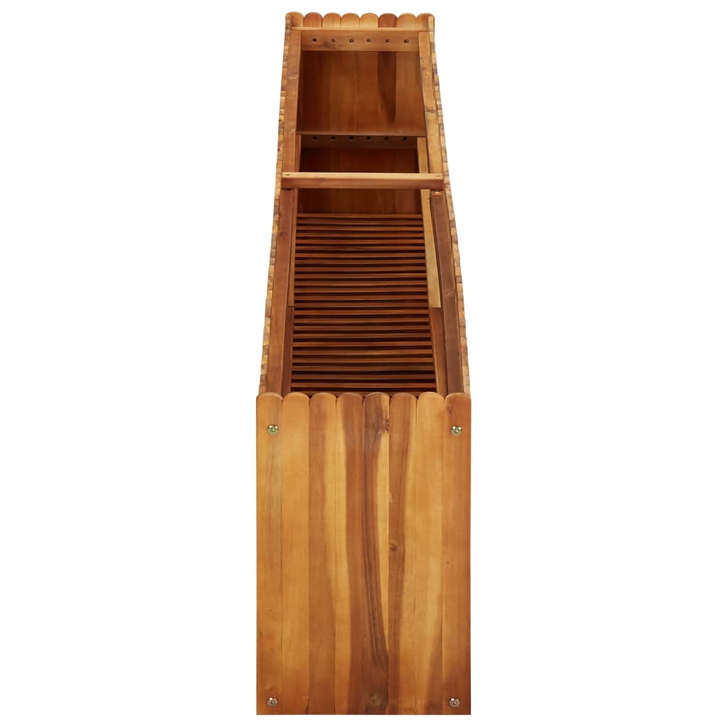 Strat înălțat de grădină, 200x30x50 cm, lemn masiv de acacia GartenMobel Dekor
