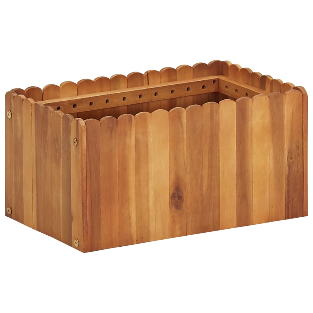 Strat înălțat de grădină, 50 x 30 x 25 cm, lemn masiv de acacia GartenMobel Dekor