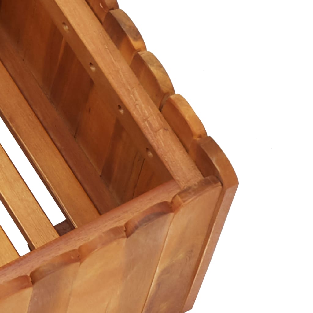 Strat înălțat de grădină, 50 x 30 x 25 cm, lemn masiv de acacia GartenMobel Dekor