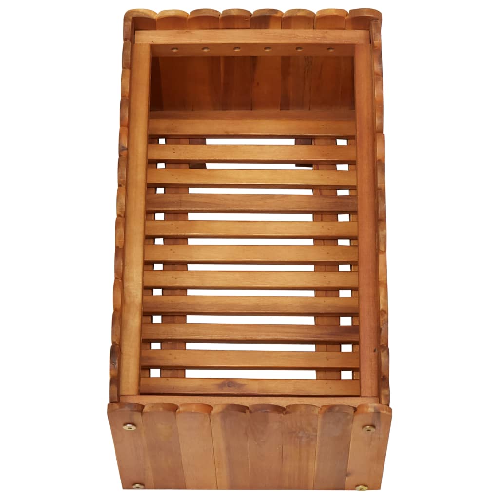 Strat înălțat de grădină, 50 x 30 x 25 cm, lemn masiv de acacia GartenMobel Dekor