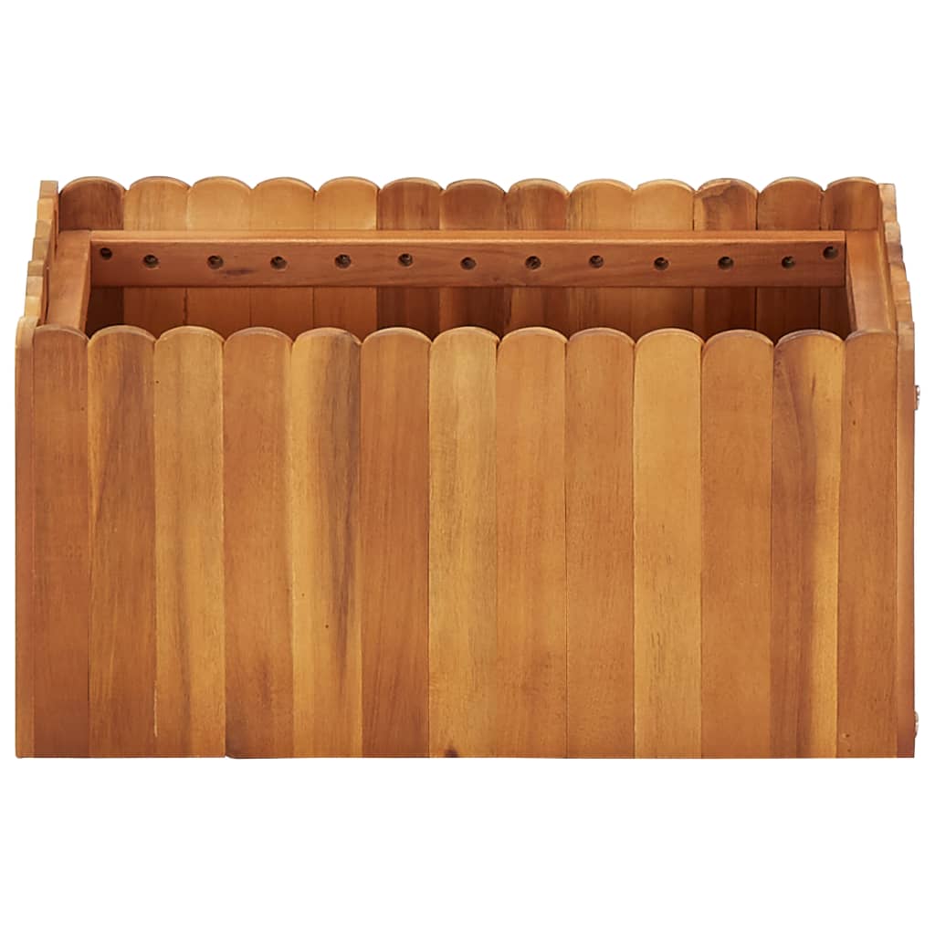 Strat înălțat de grădină, 50 x 30 x 25 cm, lemn masiv de acacia GartenMobel Dekor