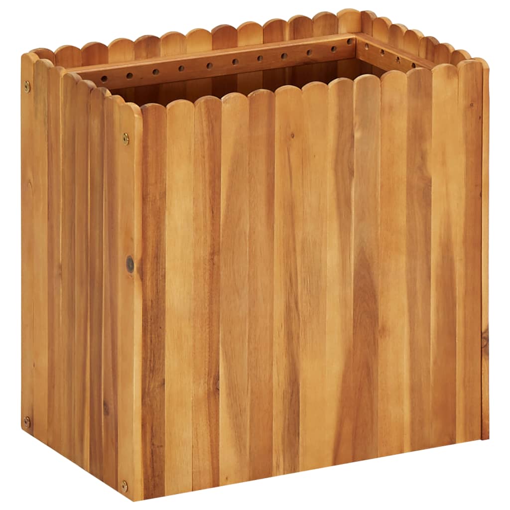 Strat înălțat de grădină, 50 x 30 x 50 cm, lemn masiv de acacia GartenMobel Dekor