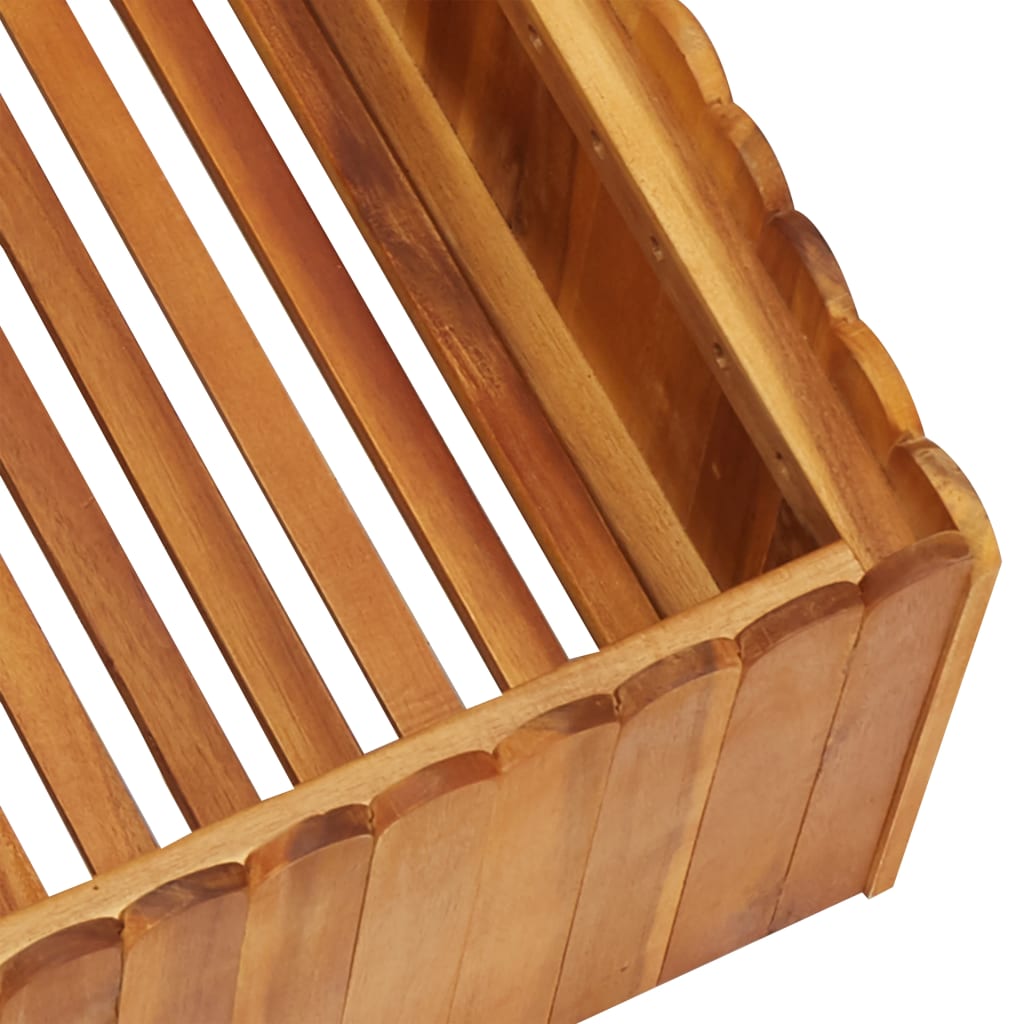 Strat înălțat de grădină, 50 x 50 x 25 cm, lemn masiv de acacia GartenMobel Dekor