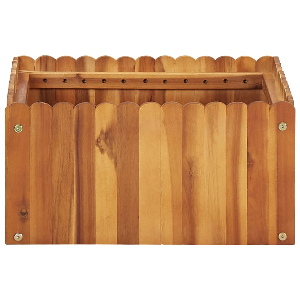 Strat înălțat de grădină, 50 x 50 x 25 cm, lemn masiv de acacia GartenMobel Dekor