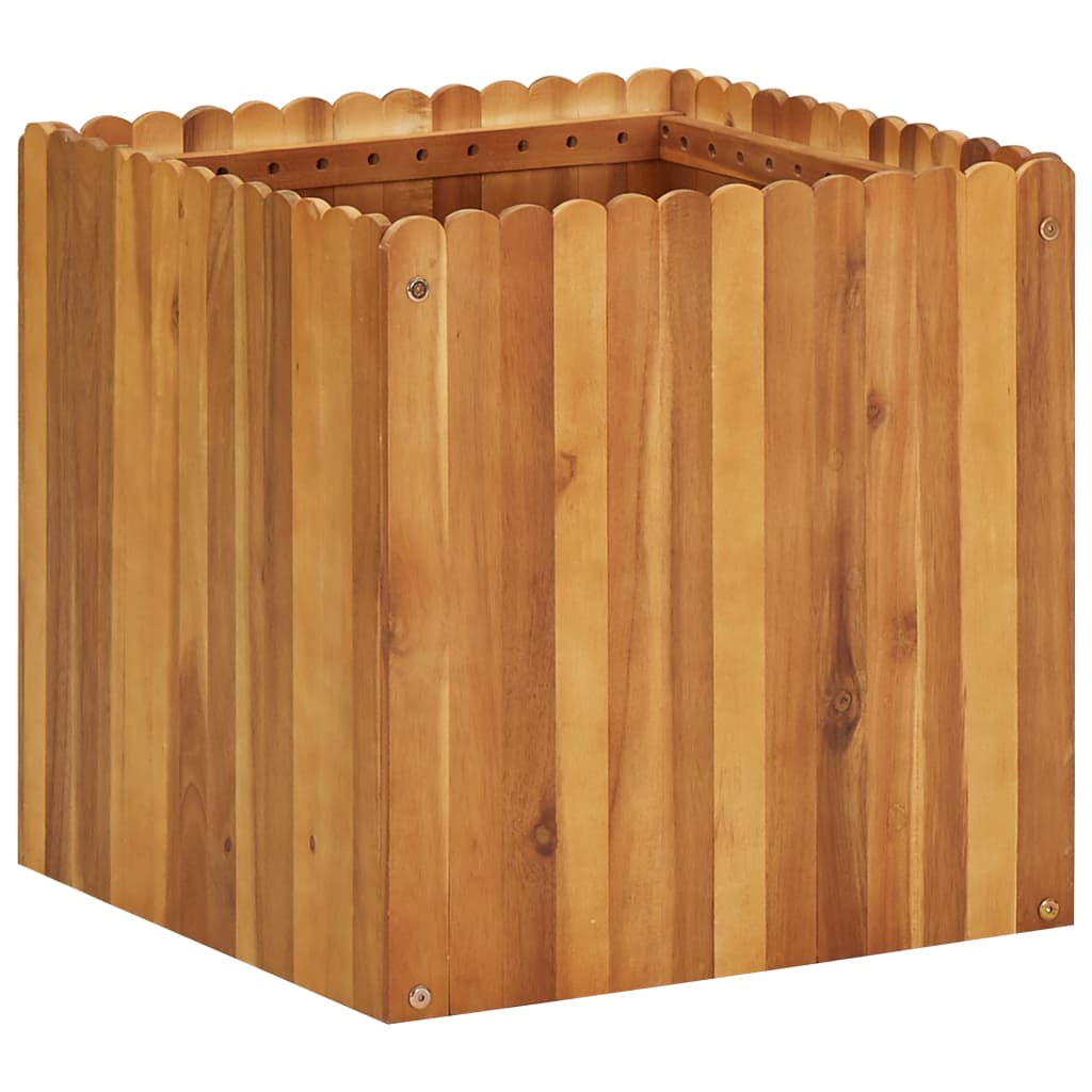 Strat înălțat de grădină, 50 x 50 x 50 cm, lemn masiv de acacia GartenMobel Dekor