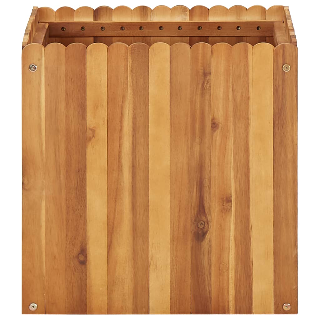Strat înălțat de grădină, 50 x 50 x 50 cm, lemn masiv de acacia GartenMobel Dekor