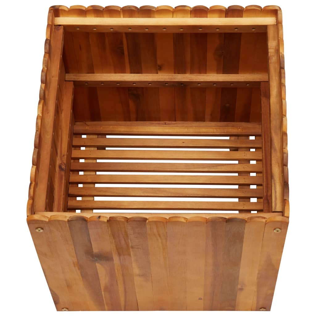 Strat înălțat de grădină, 50 x 50 x 50 cm, lemn masiv de acacia GartenMobel Dekor