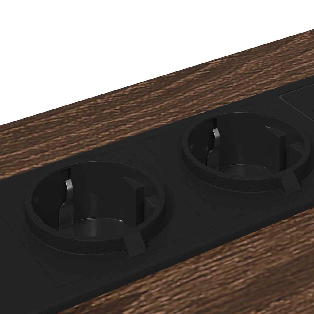 Cabinet de noptiere cu stație de încărcare Stejar brun GartenMobel Dekor