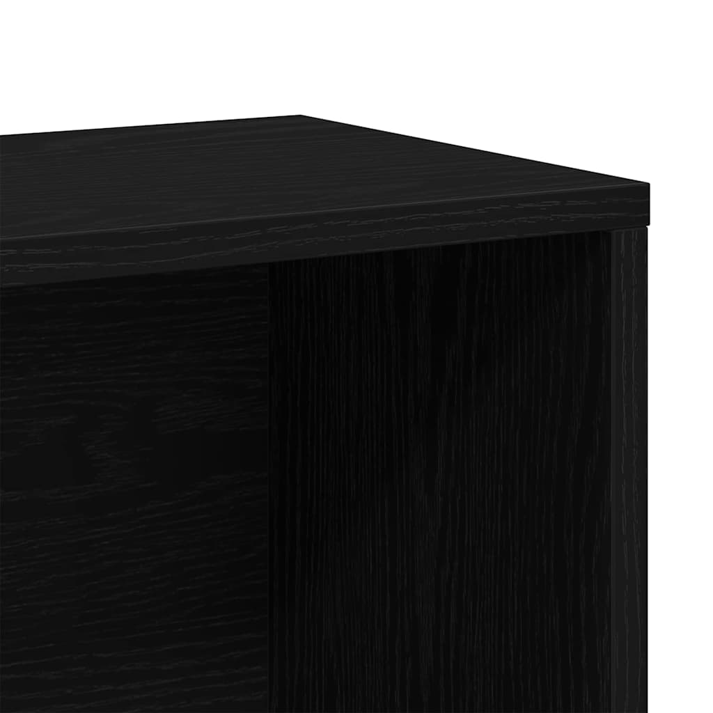 Dulap pentru cărți Stejar Negru 155 x 24 x 160 cm Lemn compozit GartenMobel Dekor