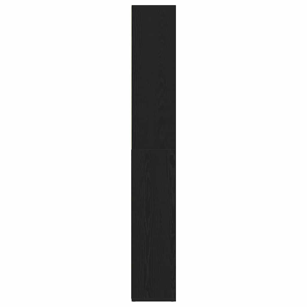 Dulap pentru cărți Stejar Negru 155 x 24 x 160 cm Lemn compozit GartenMobel Dekor