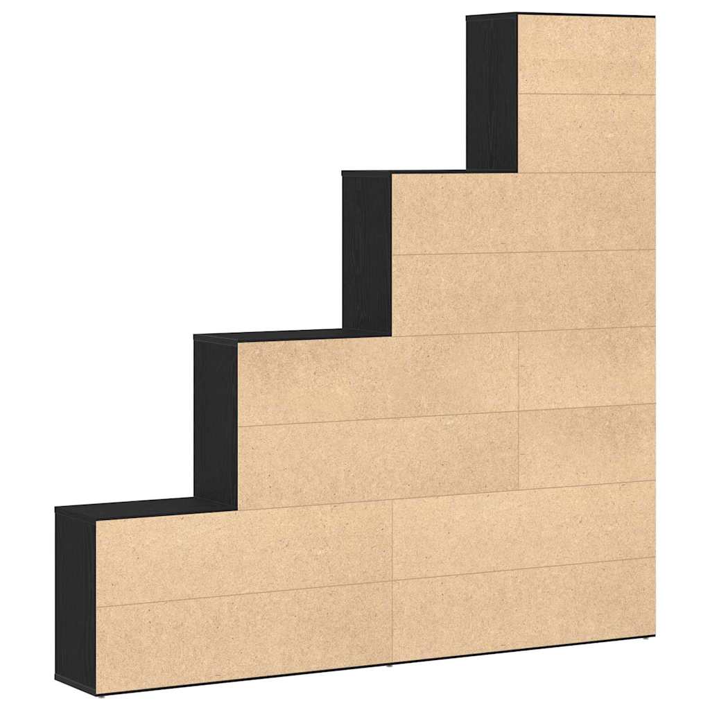 Dulap pentru cărți Stejar Negru 155 x 24 x 160 cm Lemn compozit GartenMobel Dekor