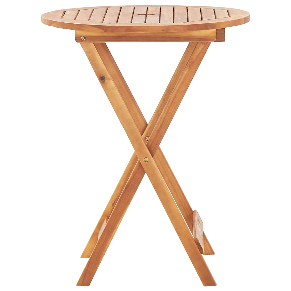 Masă de grădină pliabilă, 60 x 75 cm, lemn masiv de acacia GartenMobel Dekor
