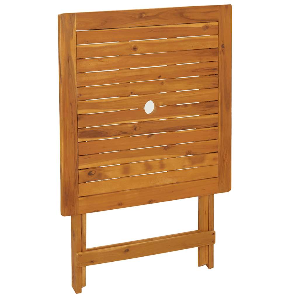 Masă de grădină pliabilă, 70 x 70 x 75 cm, lemn masiv de acacia GartenMobel Dekor