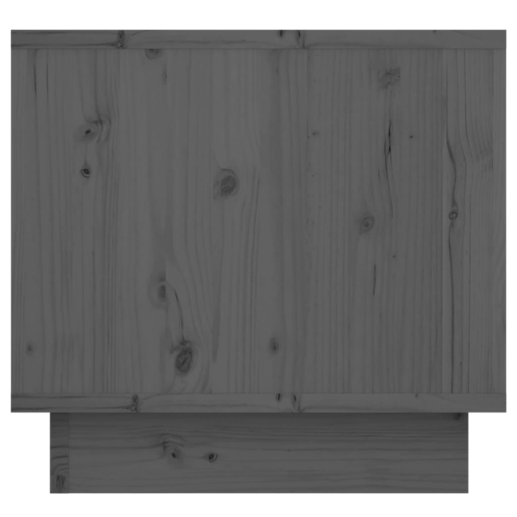 Noptiere, 2 buc.,gri, 35x34x32 cm, lemn masiv de pin GartenMobel Dekor