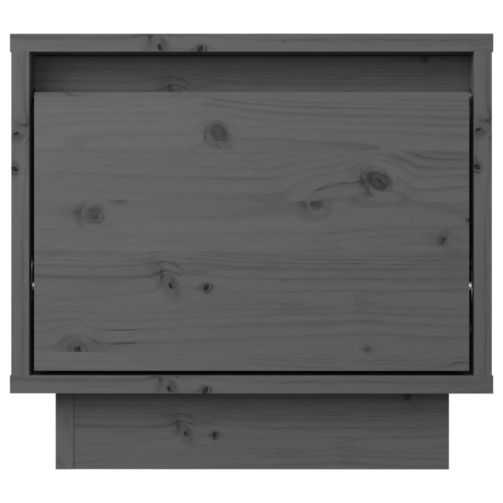 Noptiere, 2 buc.,gri, 35x34x32 cm, lemn masiv de pin GartenMobel Dekor