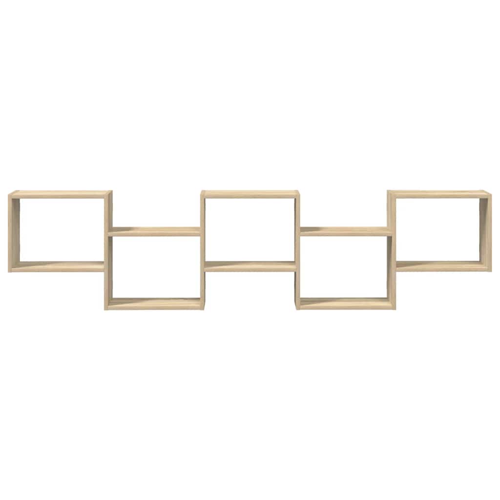 Raft cubic perete 5 compartimente stejar sonoma lemn prelucrat GartenMobel Dekor