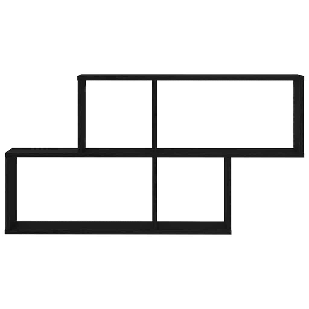 Raft de perete Stejar negru 76 x 15 x 53 cm Lemn compozit GartenMobel Dekor