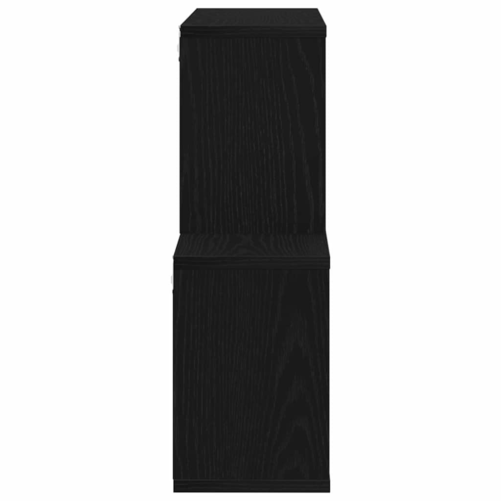 Raft de perete Stejar negru 76 x 15 x 53 cm Lemn compozit GartenMobel Dekor