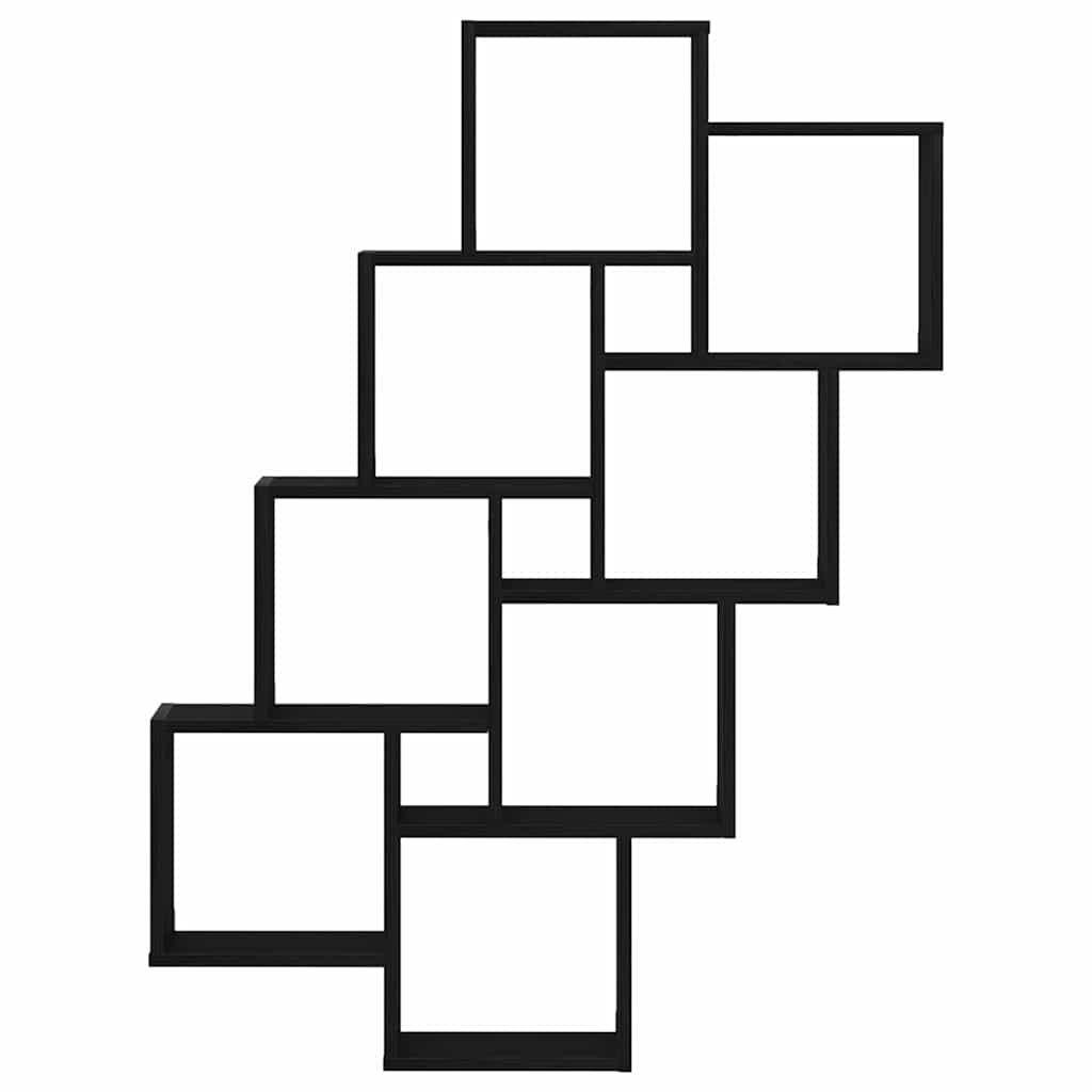 Raft de perete Stejar negru 90 x 15 x 119.5 cm Lemn compozit GartenMobel Dekor