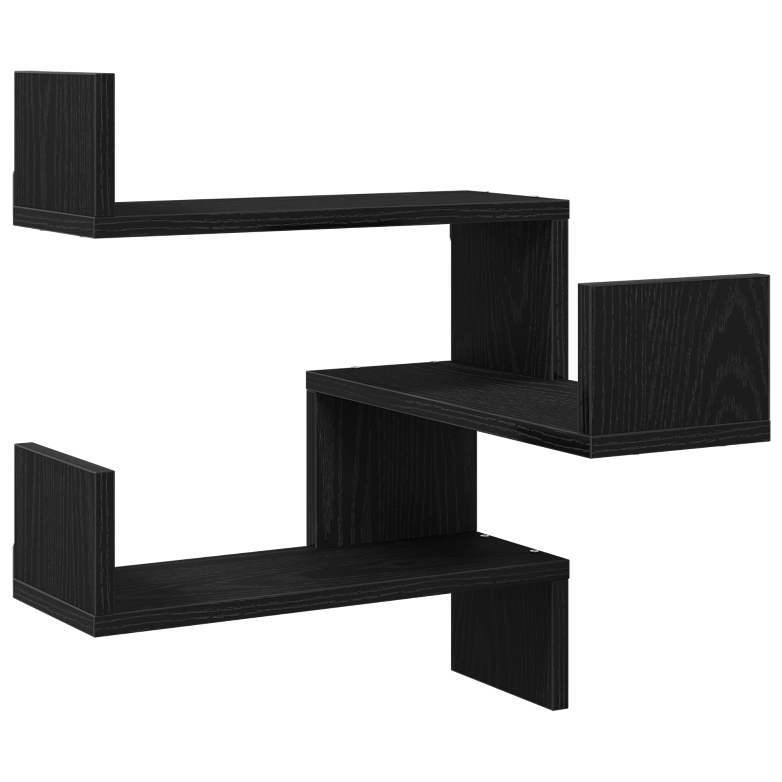 Rafters colțar de perete 2 pcs Stejar negru 40 x 40 x 49.5 cm GartenMobel Dekor