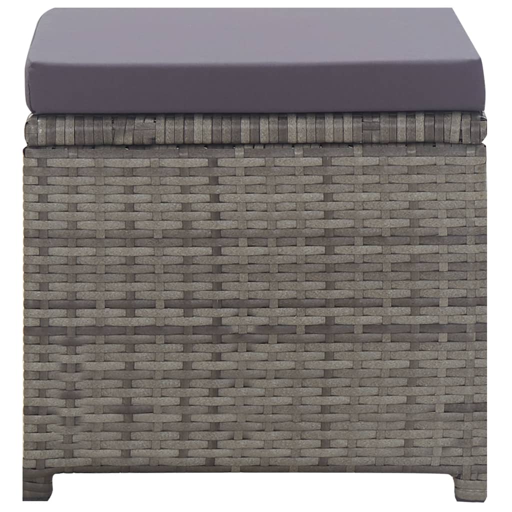 Set mobilier de exterior 13 piese antracit poliratan și acacia GartenMobel Dekor