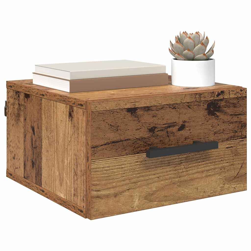 Dulap de noapte Lemn vechi 35 x 35 x 20 cm Lemn compozit GartenMobel Dekor