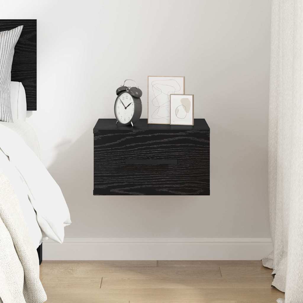 Dulap de noapte Stejar negru 35 x 35 x 20 cm Lemn compozit GartenMobel Dekor