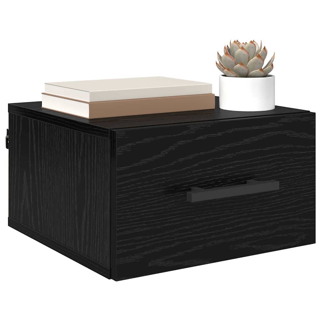 Dulap de noapte Stejar negru 35 x 35 x 20 cm Lemn compozit GartenMobel Dekor