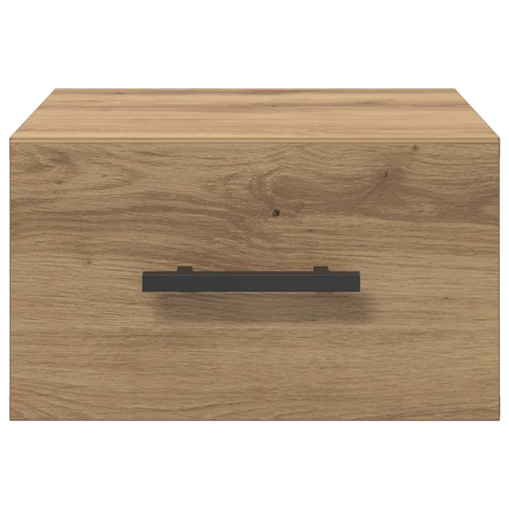 Dulap de noapte stejar artizanal 35 x 35 x 20 cm Lemn compozit GartenMobel Dekor