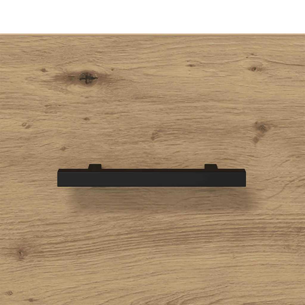 Dulap de noapte stejar artizanal 35 x 35 x 20 cm Lemn compozit GartenMobel Dekor
