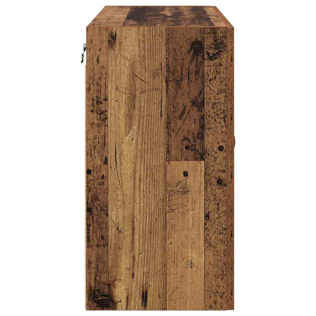Dulap de perete Lemn vechi 60 x 31 x 60 cm Lemn compozit GartenMobel Dekor
