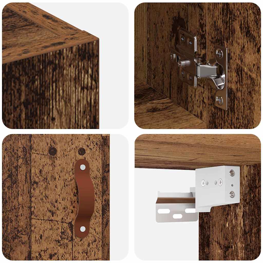 Dulap de perete Lemn vechi 60 x 31 x 60 cm Lemn compozit GartenMobel Dekor