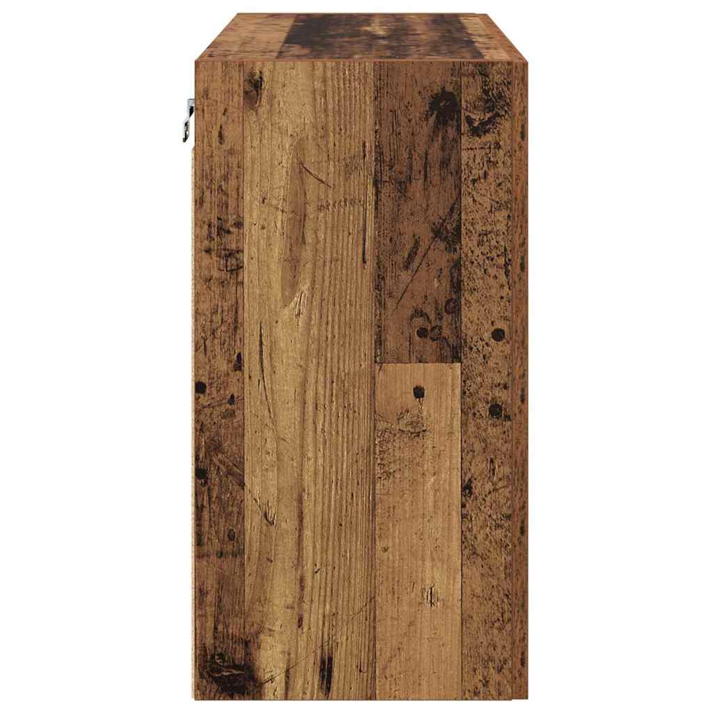 Dulap de perete Lemn vechi 60 x 31 x 60 cm Lemn compozit GartenMobel Dekor