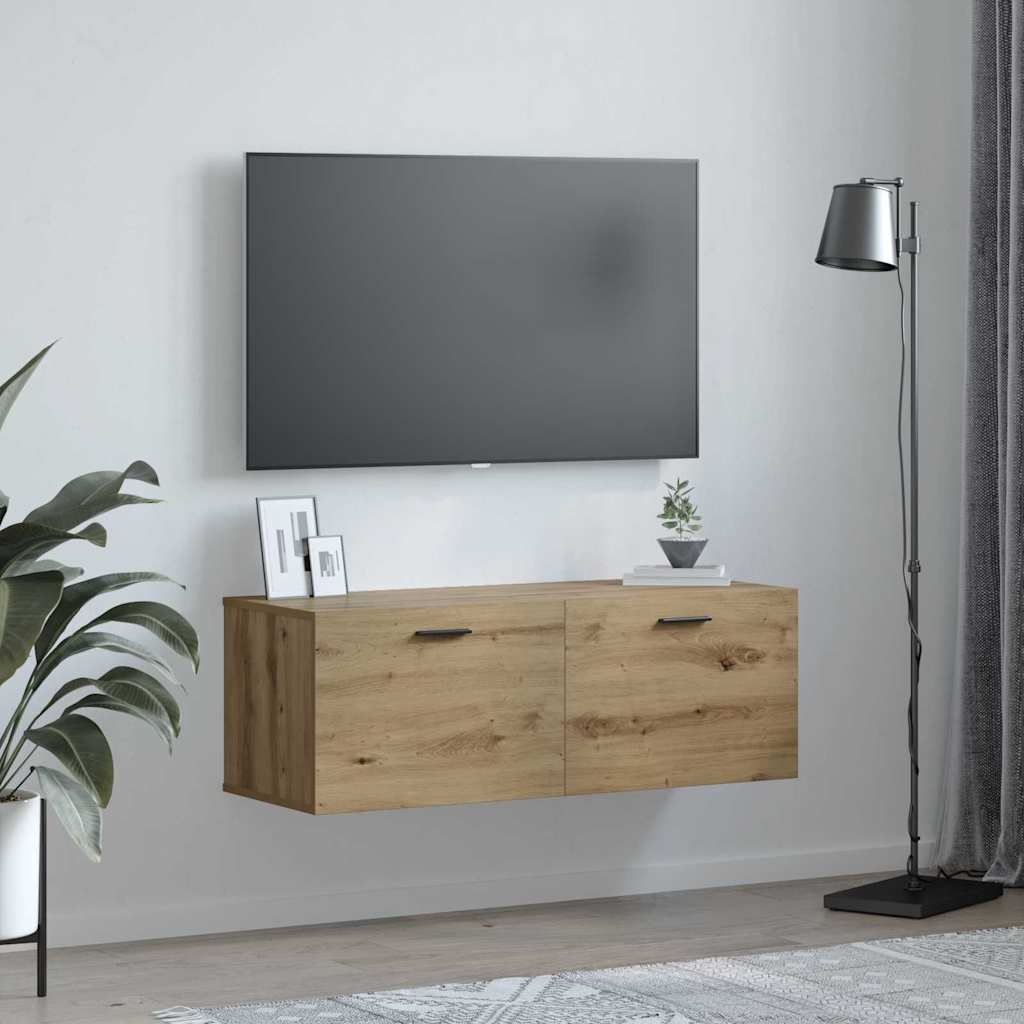 Dulap de perete Pe perete stejar artizanal 100 x 36.5 x 35 cm GartenMobel Dekor