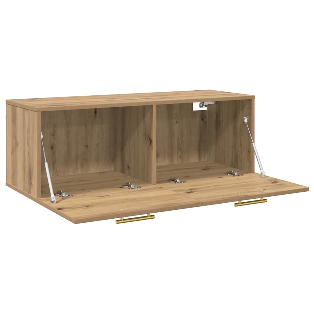 Dulap de perete Pe perete stejar artizanal 100 x 36.5 x 35 cm GartenMobel Dekor