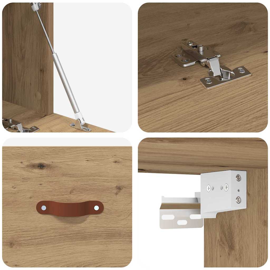 Dulap de perete Pe perete stejar artizanal 100 x 36.5 x 35 cm GartenMobel Dekor