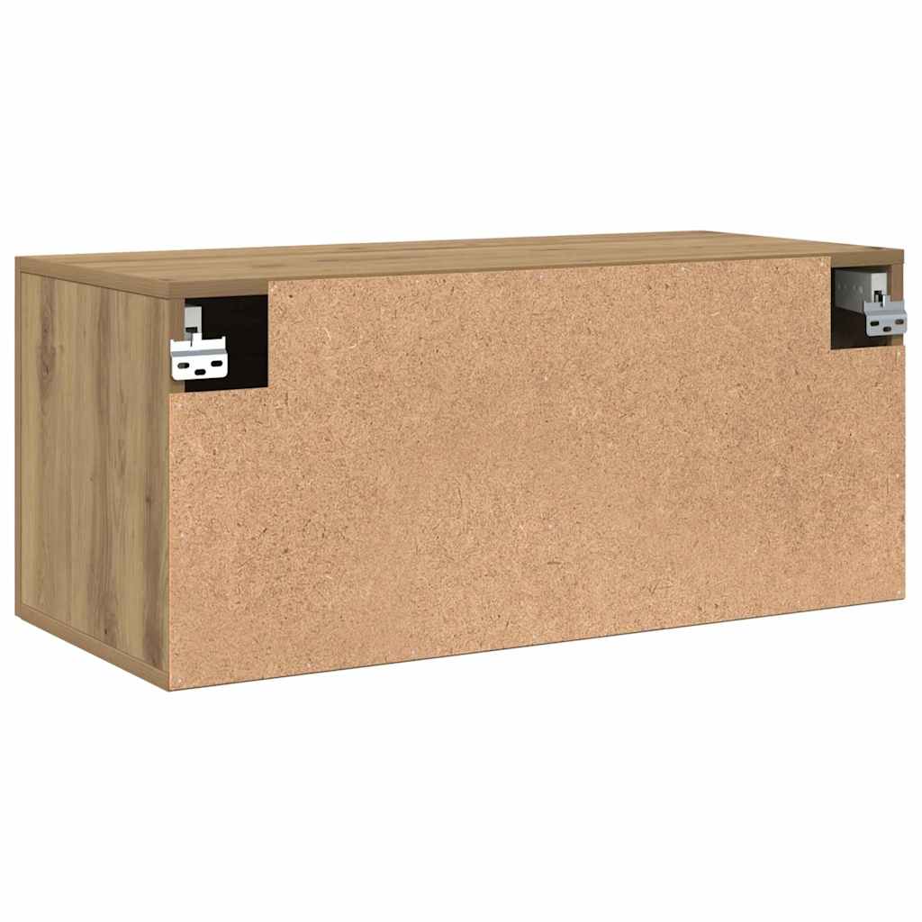 Dulap de perete Pe perete stejar artizanal 80 x 36.5 x 35 cm GartenMobel Dekor